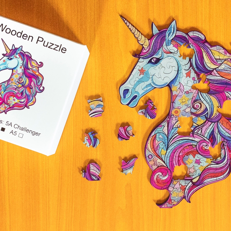 Jednorożca - Drewniane puzzle 1 Jednorożca - Drewniane puzzle 1