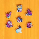 Jednorożca - Drewniane puzzle 3