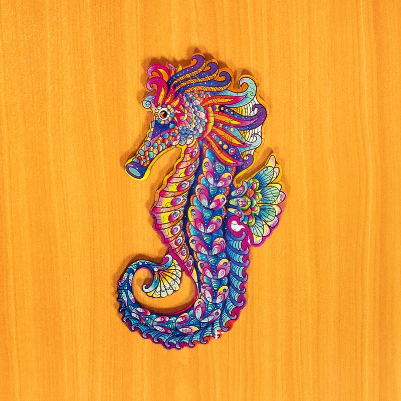 Konika morskiego - Drewniane puzzle 2 Konika morskiego - Drewniane puzzle 2