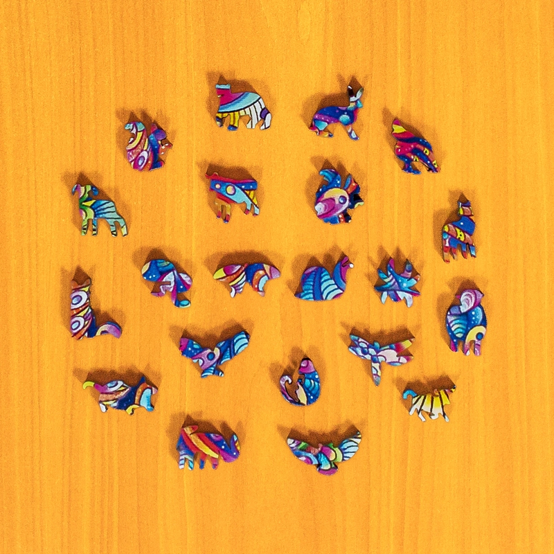 Konika morskiego - Drewniane puzzle 4 Konika morskiego - Drewniane puzzle 4