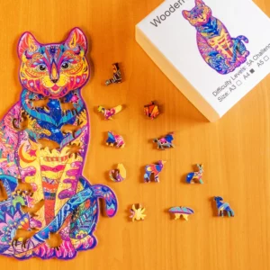 Kot – Drewniane puzzle 1