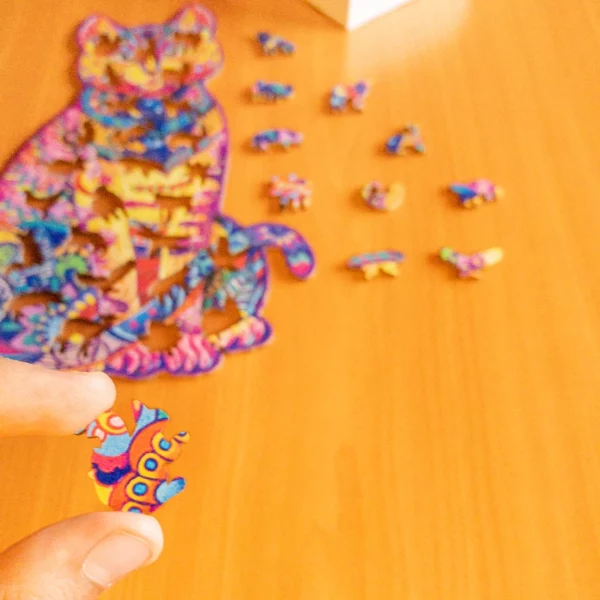 Kot – Drewniane puzzle 5