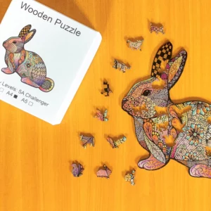 Króliczka - Drewniane puzzle 1