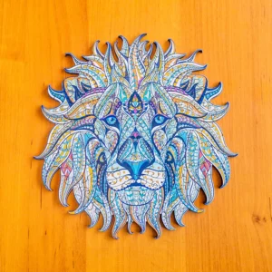 Lew zimowy - Drewniane puzzle 2