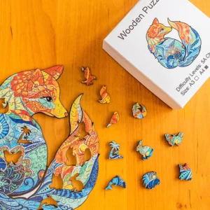Lis - Drewniane puzzle 1