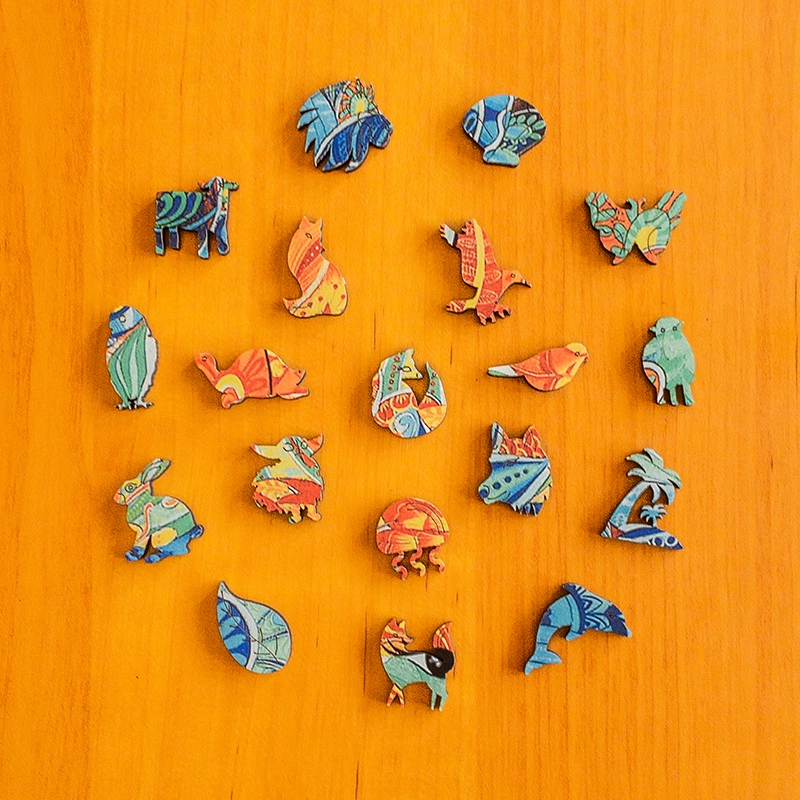 Lis - Drewniane puzzle 4 Lis - Drewniane puzzle 4