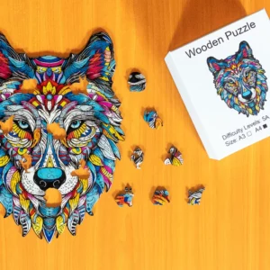 Magicznego wilka - Drewniane puzzle 1