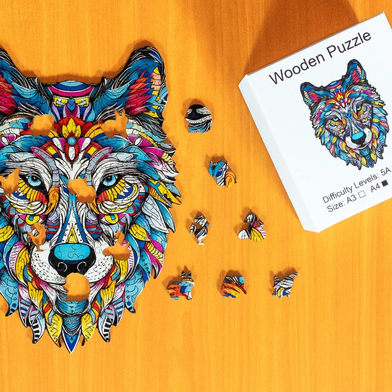 Magicznego wilka - Drewniane puzzle 1 Magicznego wilka - Drewniane puzzle 1