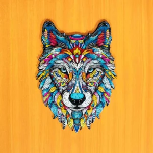 Magicznego wilka - Drewniane puzzle 2