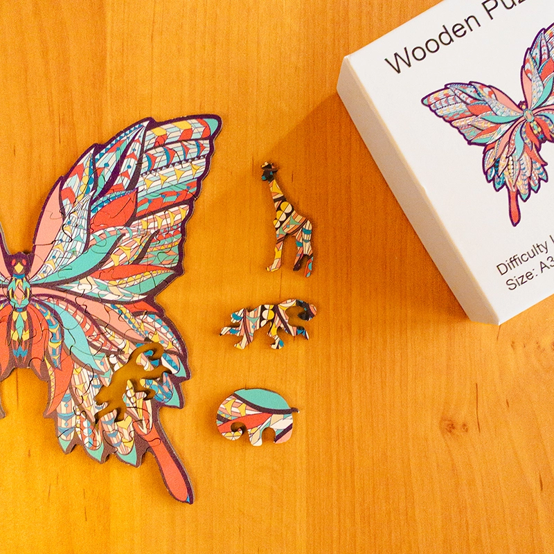 Motyl - Drewniane puzzle 1