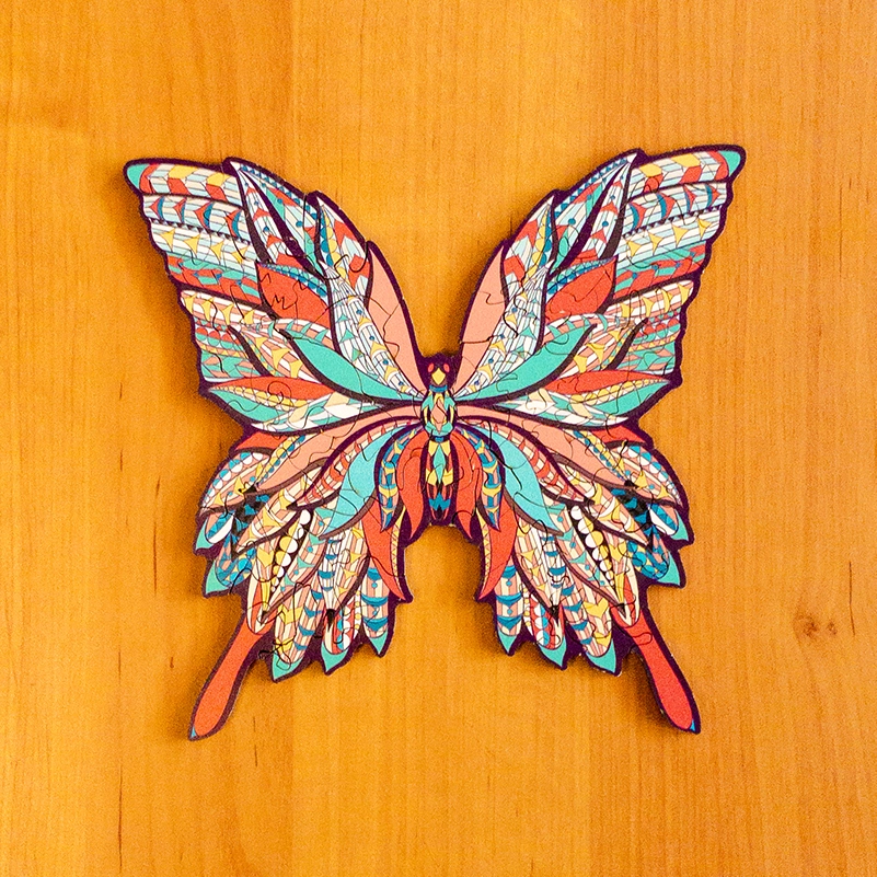 Motyl - Drewniane puzzle 2
