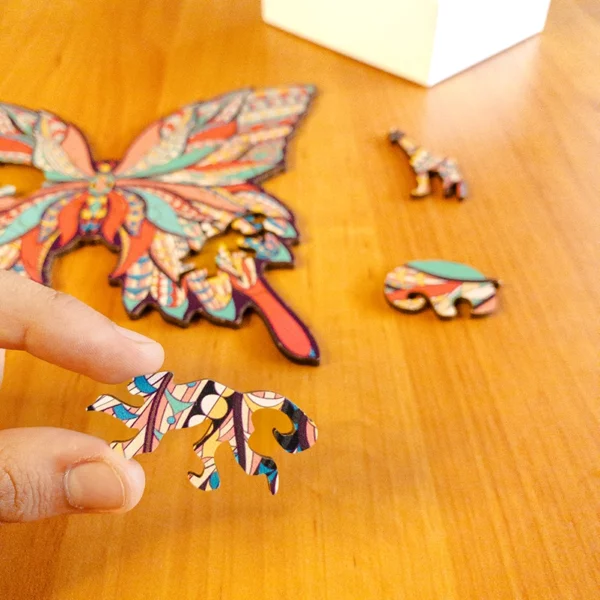 Motyl - Drewniane puzzle 4