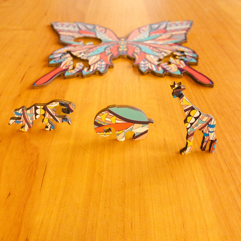 Motyl - Drewniane puzzle 5 Motyl - Drewniane puzzle 5