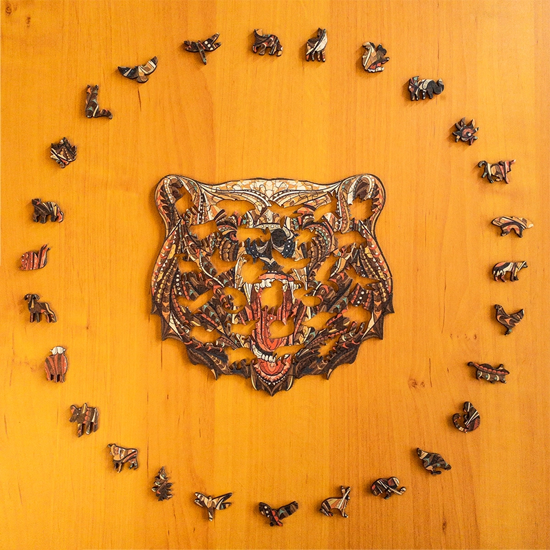 Niedźwiedź - Drewniane puzzle 3 Niedźwiedź - Drewniane puzzle 3