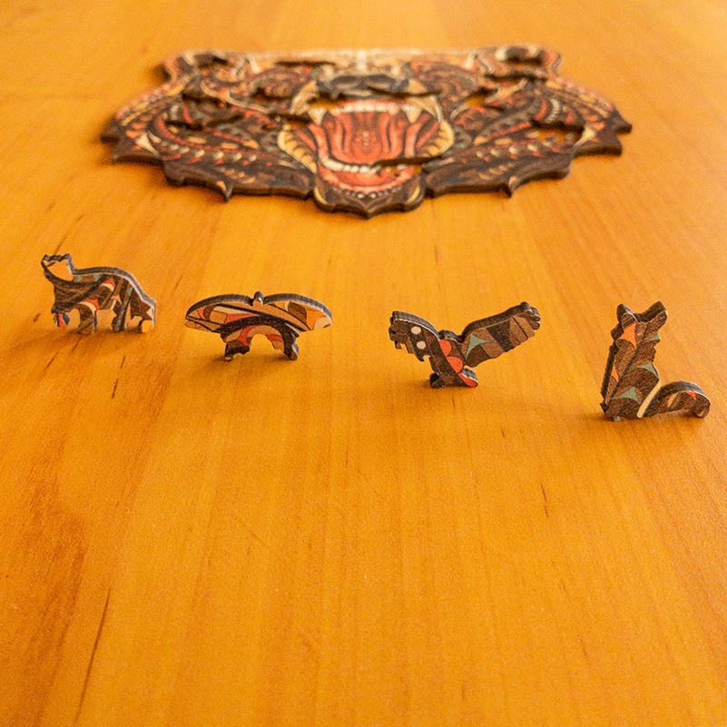 Niedźwiedź - Drewniane puzzle 6 Niedźwiedź - Drewniane puzzle 6