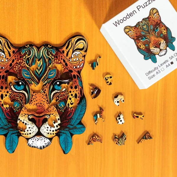 Pantery - Drewniane puzzle 1
