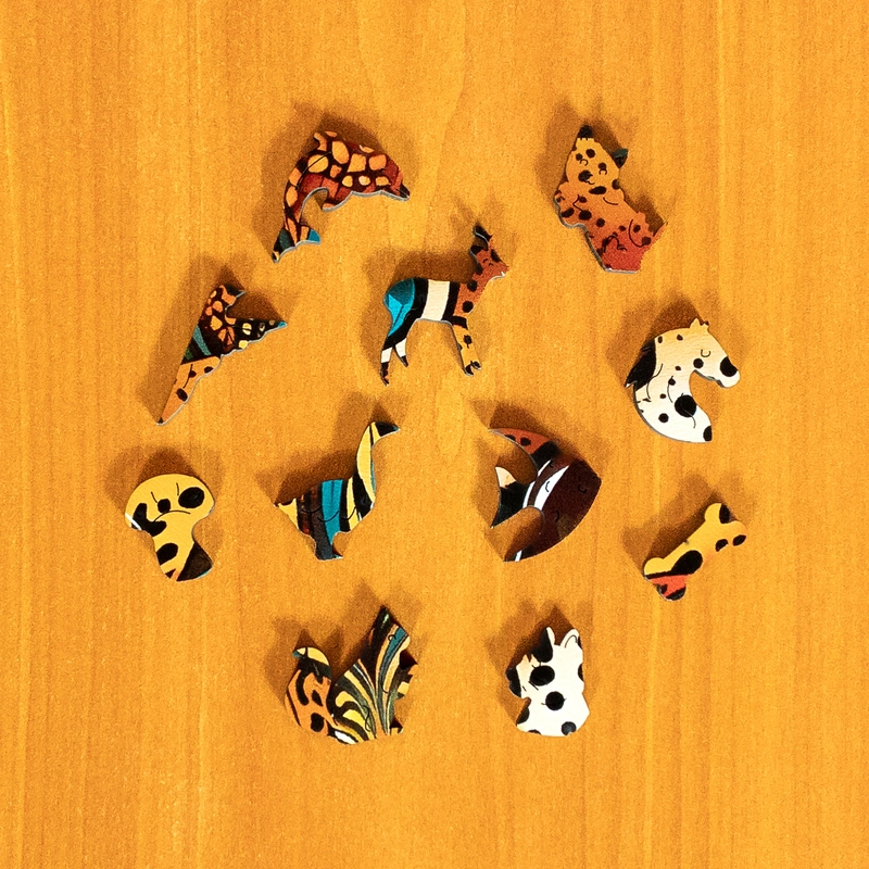 Pantery - Drewniane puzzle 3 Pantery - Drewniane puzzle 3