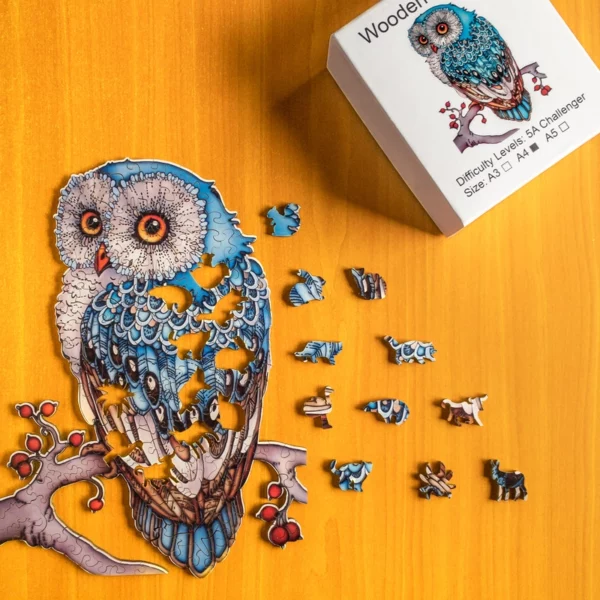 Sowa – Drewniane puzzle 1