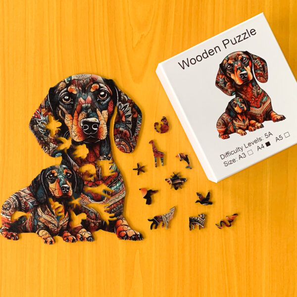 Jamnik - Drewniane puzzle - obrazek 1