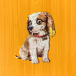 Uroczy pies - Drewniane puzzle - obrazek 2