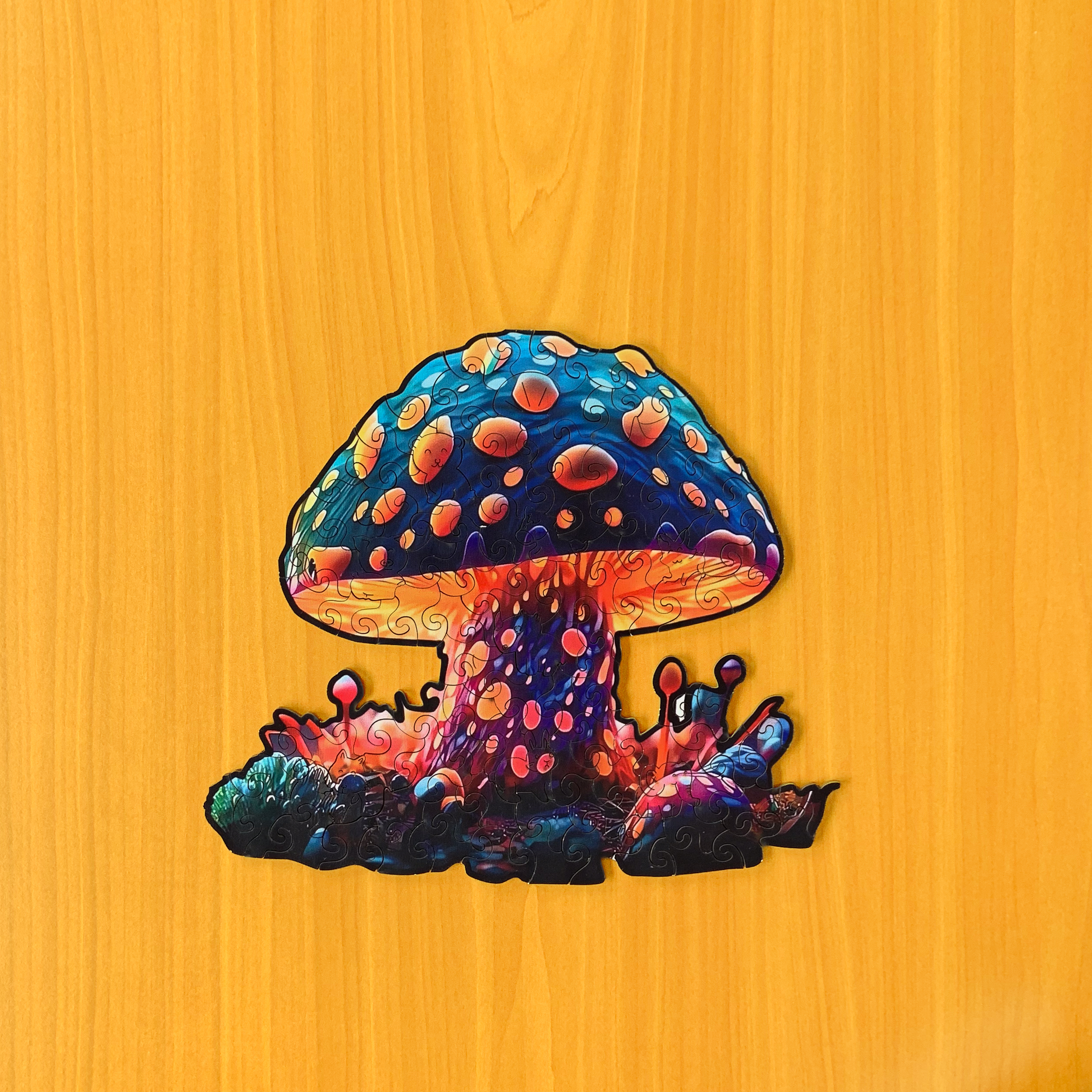 IMG_0495 Magiczny grzyb - Drewniane puzzle - obrazek 2