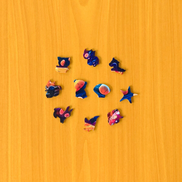 Magiczny grzyb - Drewniane puzzle - obrazek 3