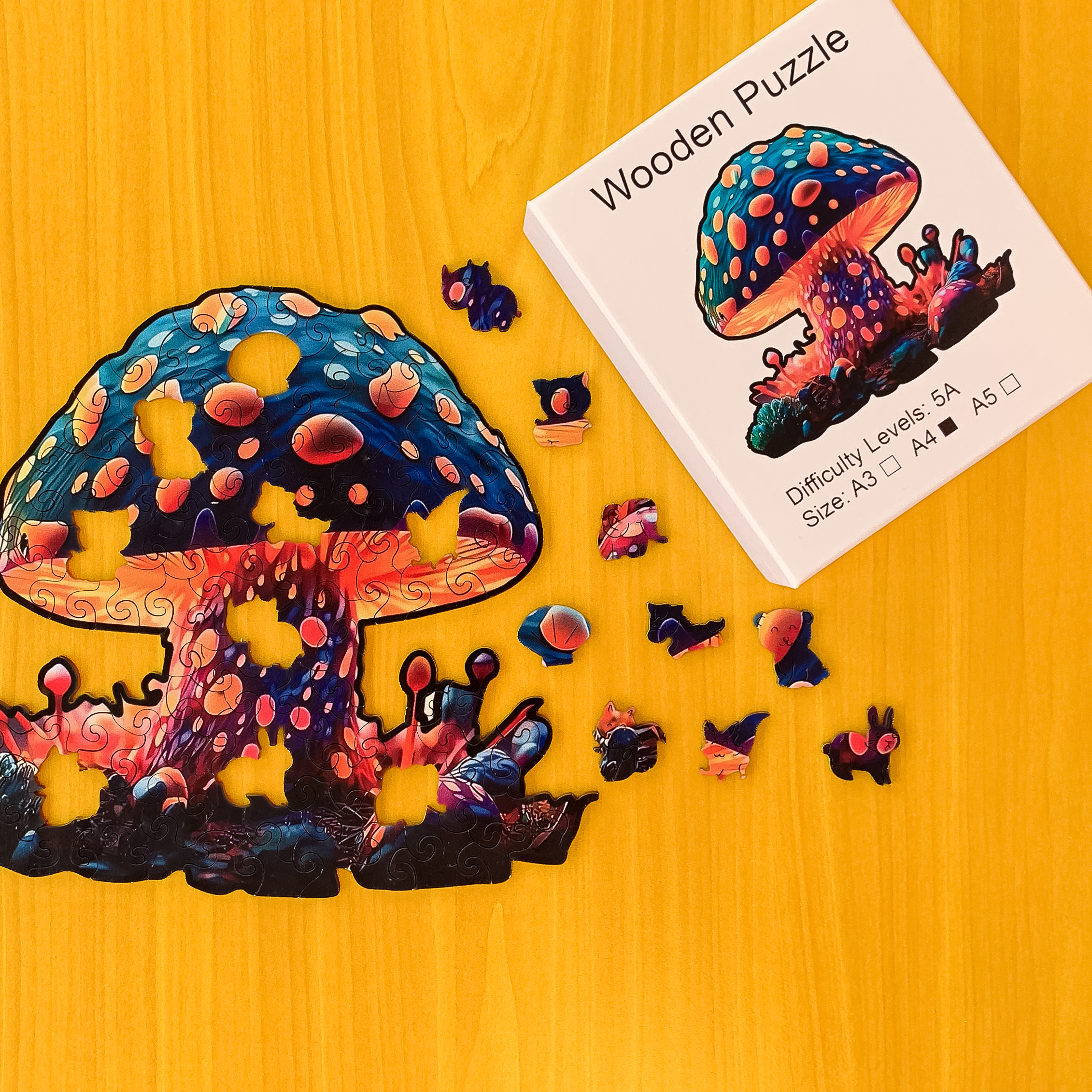IMG_0514 Magiczny grzyb - Drewniane puzzle - obrazek 1