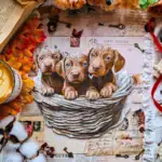 Ciekawskie szczenięta wyżłów - Drewniane puzzle 5