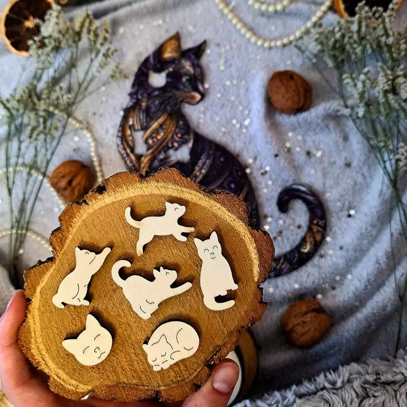 Dostojny kot - Drewniane puzzle 5 Dostojny kot - Drewniane puzzle 5