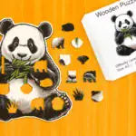Głodna panda - Drewniane puzzle 1