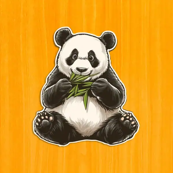 Głodna panda - Drewniane puzzle 2