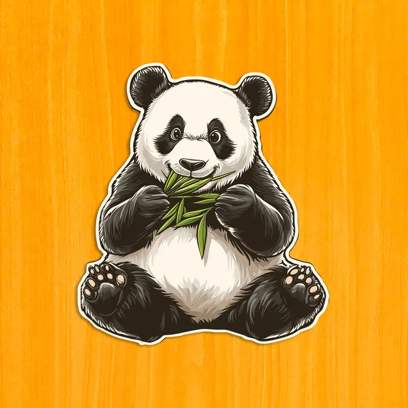 Głodna panda - Drewniane puzzle 2