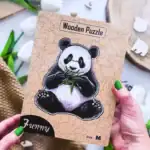 Głodna panda - Drewniane puzzle 5