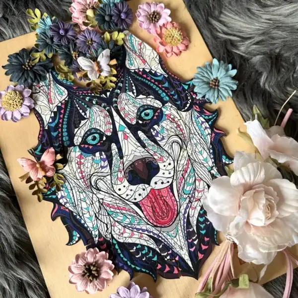 Husky - Drewniane puzzle 7