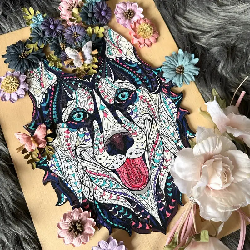 Husky - Drewniane puzzle 7 Husky - Drewniane puzzle 7