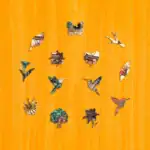 Koliber wśród kwiatów - Drewniane puzzle 3