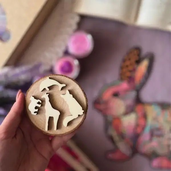 Króliczka - Drewniane puzzle 6