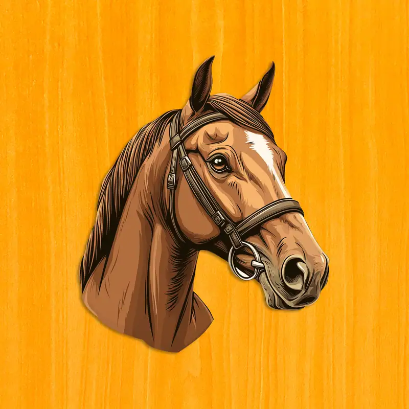Łagodny koń - Drewniane puzzle 2