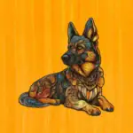 Legendarny owczarek niemiecki - Drewniane puzzle 2