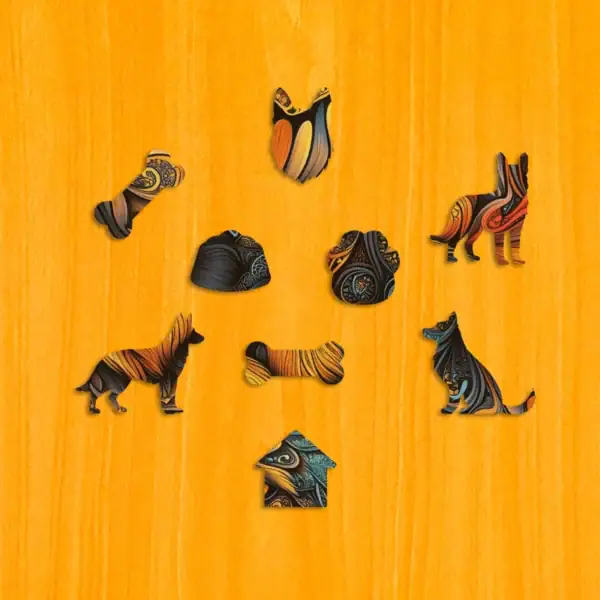 Legendarny owczarek niemiecki - Drewniane puzzle 3