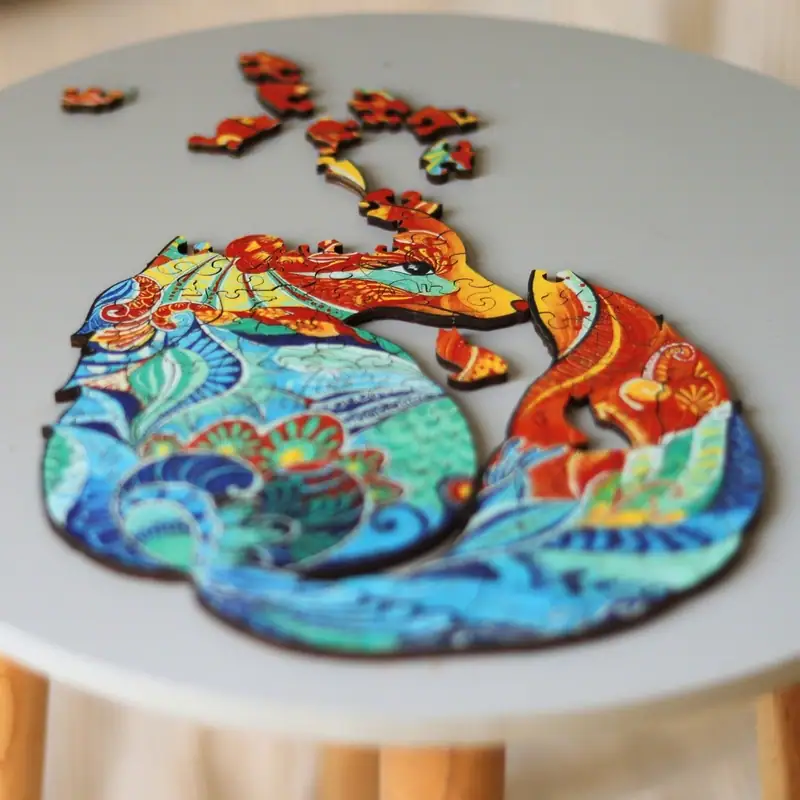 Lis - Drewniane puzzle 7 Lis - Drewniane puzzle 7