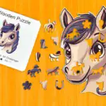 Magiczny kucyk - Drewniane puzzle 1