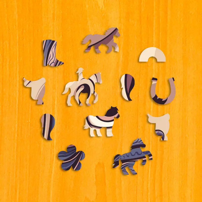 Magiczny kucyk - Drewniane puzzle 3 Magiczny kucyk - Drewniane puzzle 3