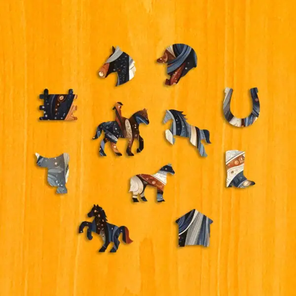Poranny koń - Drewniane puzzle 3