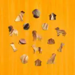 Przyjazny golden retriever - Drewniane puzzle 3