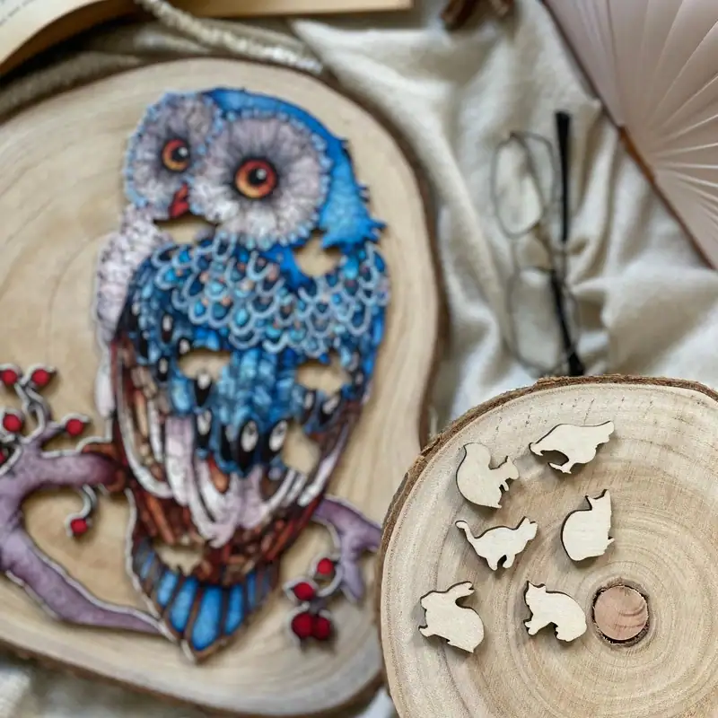 Sowa – Drewniane puzzle 8 Sowa – Drewniane puzzle 8