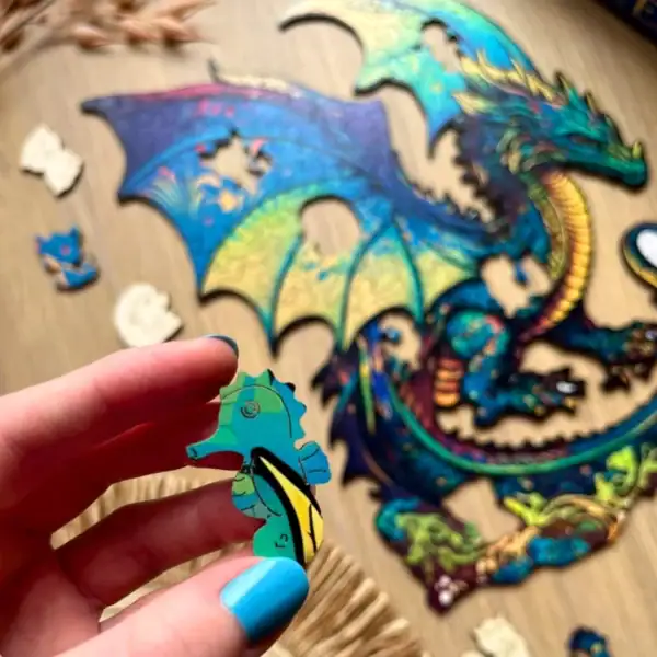 Strasznego smoka - Drewniane puzzle 5