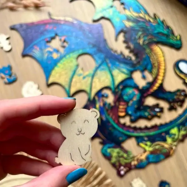 Strasznego smoka - Drewniane puzzle 6