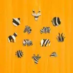 Wędrująca rodzina zebr - Drewniane puzzle 3