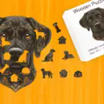 Wierny labrador - Drewniane puzzle 1